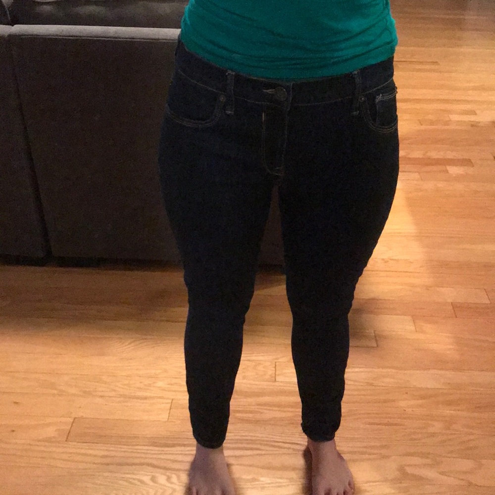 Dark wash Express mid rise legging Jeans 👖